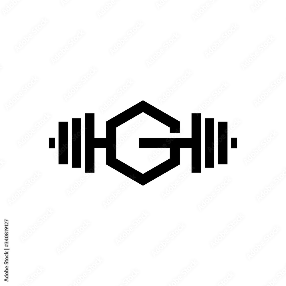 Letter G Fitness Gym Logo Design. Barbel Sports Vector Icon Letter G Fitness Gym Logo Design. Barbel Sports Vector Icon