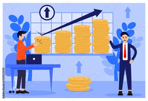 Finance, growing business Concept 