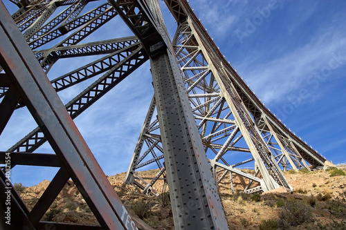 La Polvorilla viaduct in Salta Province at the Puna de Atacama, Argentina