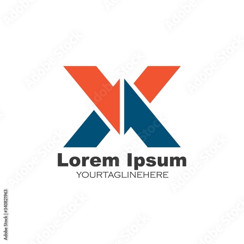 x letter icon logo vector illustration