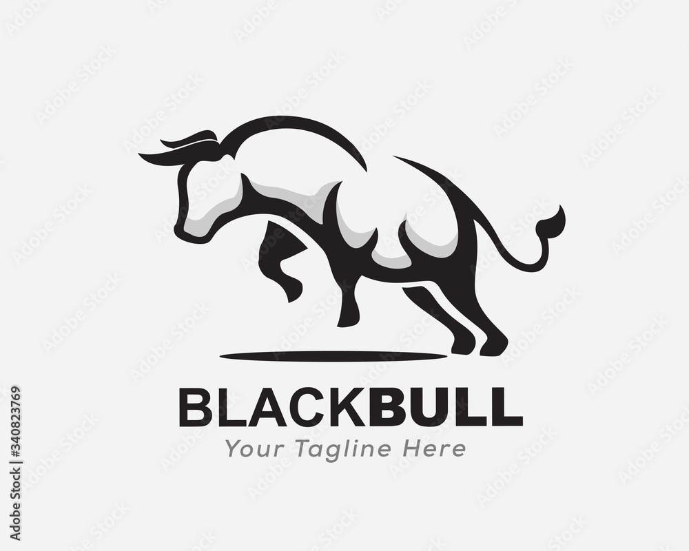 Rampage bull jump logo design inspiration Rampage bull jump logo design inspiration