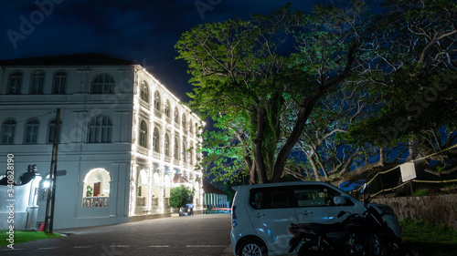 Amangalla Hotel in Galle Fort Night landscape photograph photo