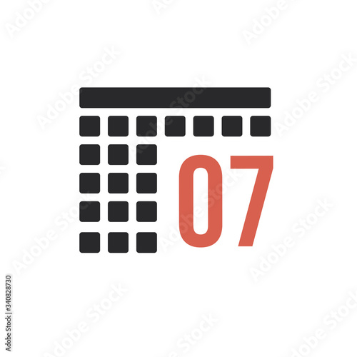 Month 7 July Calendar organ...