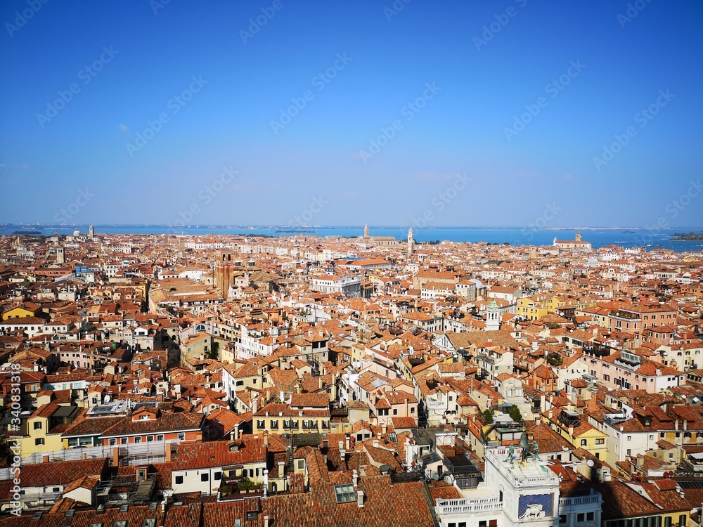 Venice from sky view 