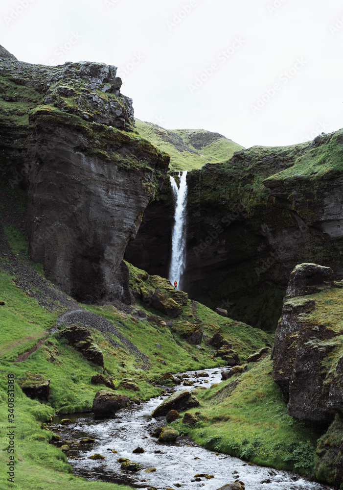 Kvernufoss waterfall in Iceland