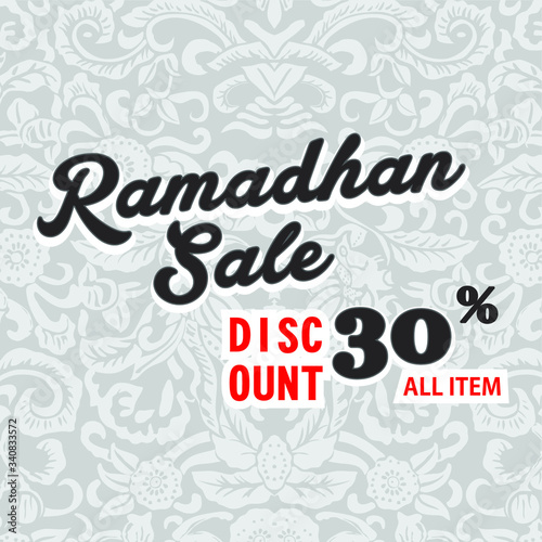 Ramadan sale offer banner design, Promotion poster, voucher, discount, label, greeting card of Ramadan Kareem, moderndesign background illustration