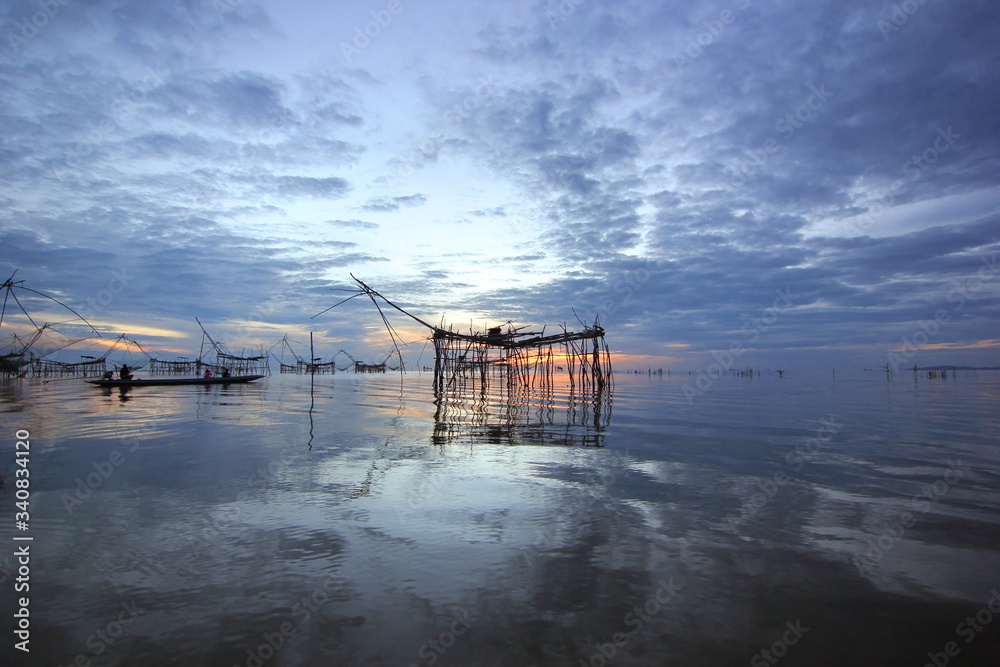fisherman's village in Phatthalung province,Thailand fisherman's village in Phatthalung province,Thailand
