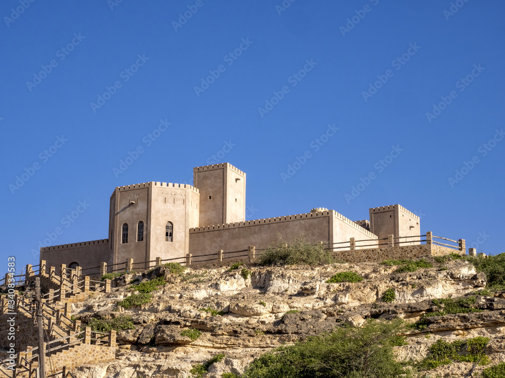 View of Taqah castle, in Dhofar, Oman