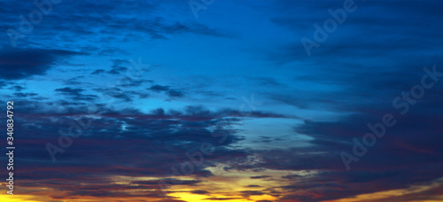 Beautiful sunset . Nature background with colorful sky. © Swetlana Wall