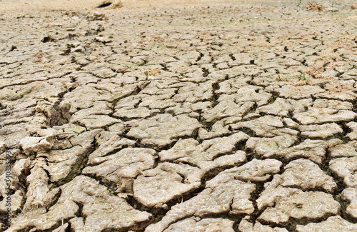 dry cracked earth