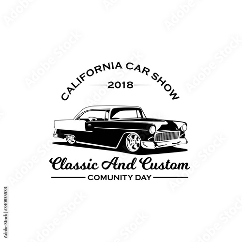 California car show 2018 logo vector