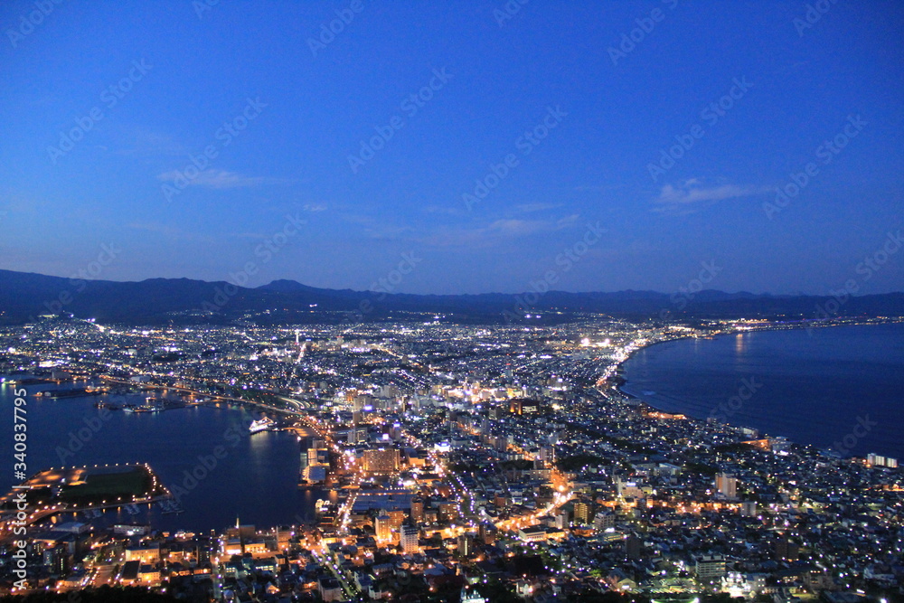 panorama of Hakodate harbor