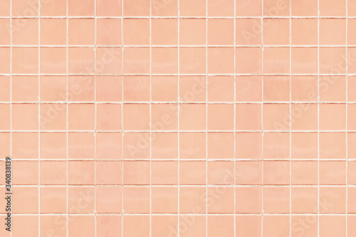 Pastel peach tiles textured background © Rawpixel.com
