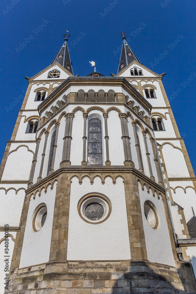 Facade of the St. Severus church in Boppard, Germany