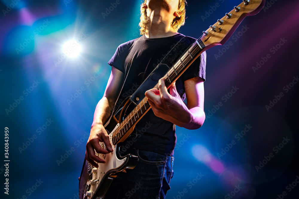 Obraz premium ロックギタリストのイメージ素材