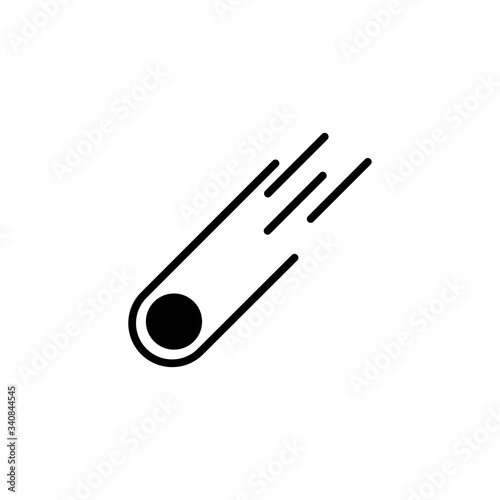 Comet Icon in trendy flat style isolated on white background. Vector illustration, EPS10.