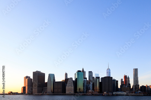 New York; Lower Manhattan from East River
