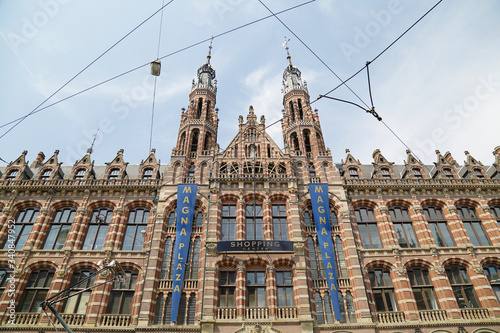 Canvas Print Shopping Center Magna Plaza, Amsterdam, The Netherlands