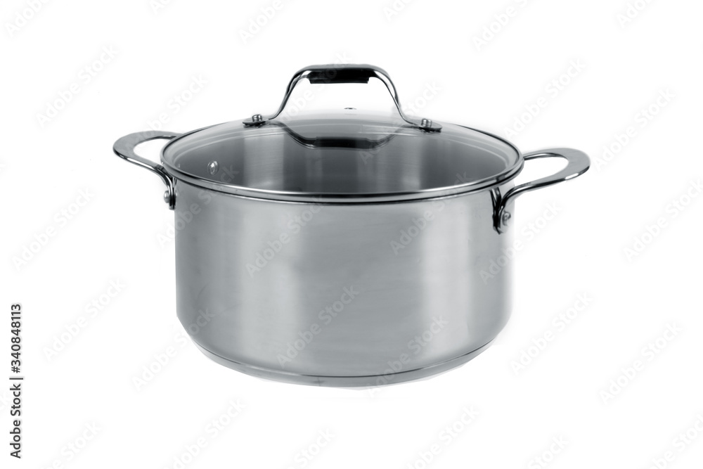 metal pan isolated on white background metal pan isolated on white background
