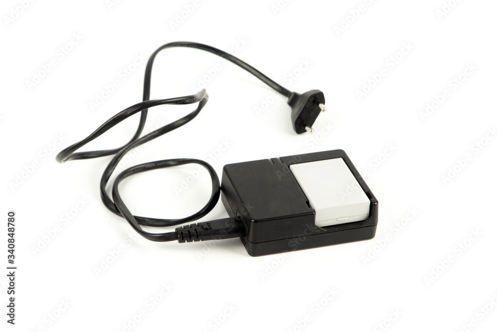 battery charging isolated on white background battery charging isolated on white background