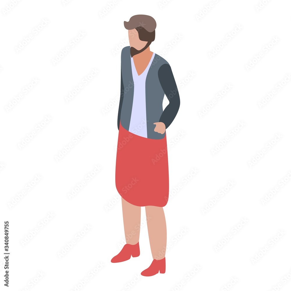 Lgbt man icon. Isometric of lgbt man vector icon for web design isolated on white background Lgbt man icon. Isometric of lgbt man vector icon for web design isolated on white background