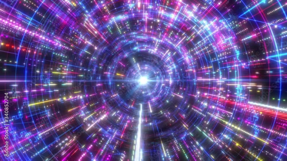 Technology Circuits Computer Data Digital Tunnel Background Technology Circuits Computer Data Digital Tunnel Background