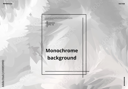Abstract monochrome art