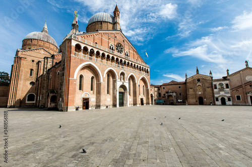 Padua, Sant'Antonio church in time of covid19