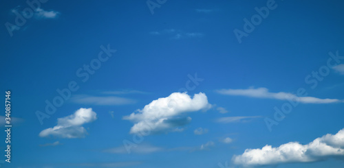 Texture of clouds against a blue sky  dramatic background of a cloudy sky  background with a rich blue color  changes in the atmosphere movement of cyclones and air masses