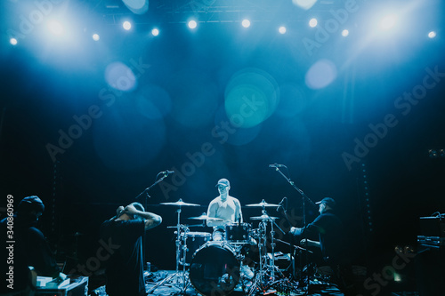 Drummer in a rock concert