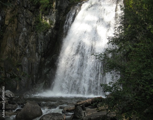 waterfall in the Altai mountains