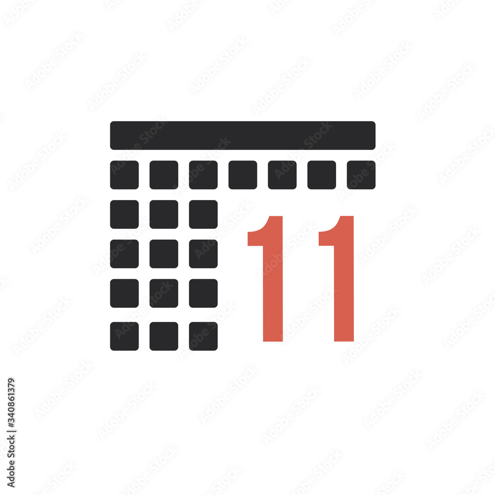 Month 11 November Calendar organizer icon. Stock Vector illustration isolated on white background. Month 11 November Calendar organizer icon. Stock Vector illustration isolated on white background.