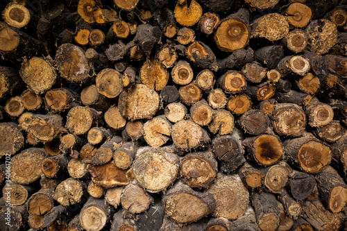 Wooden background  boards  logs  firewood