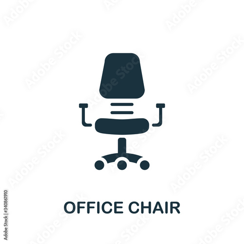 Office Chair icon. Simple illustration from furniture collection. Creative Office Chair icon for web design, templates, infographics and more