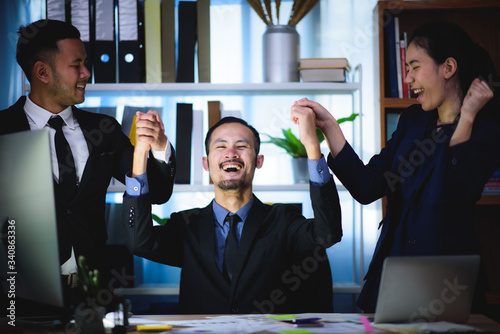 Two confident business man ...