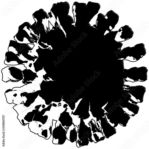 Corona Virus Vector. Illustration Isolated On Background. A Vector Illustration Of Coronavirus.