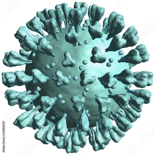 Corona Virus Vector. Illustration Isolated On Background. A Vector Illustration Of Coronavirus.