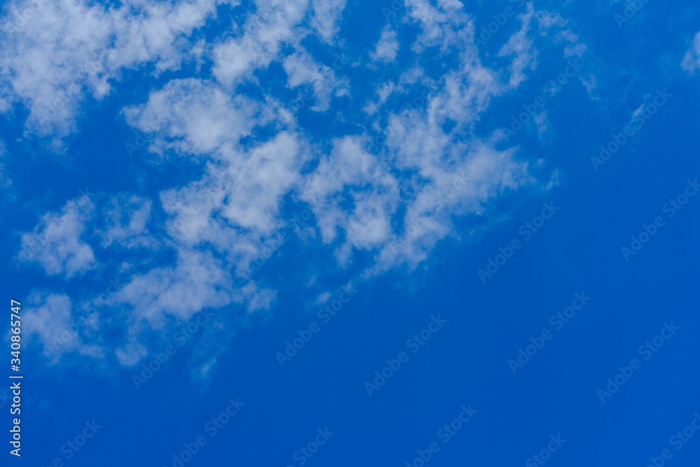 BLUE SKY WITH CLOUDS IN SPRING BLUE SKY WITH CLOUDS IN SPRING
