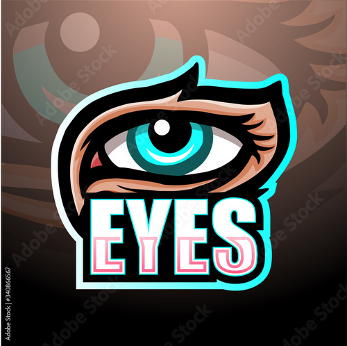 Eyes mascot esport logo design