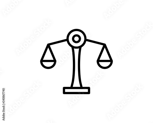Libra line icon