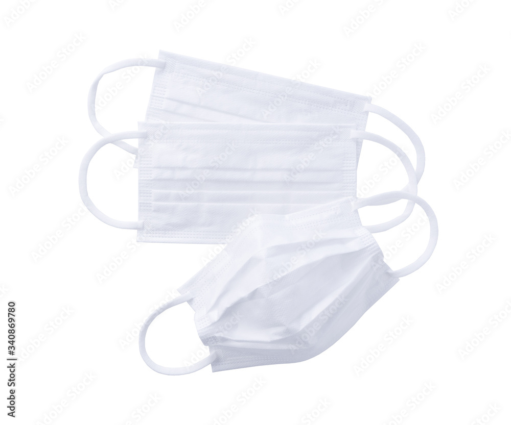 Mask placed on a white background Mask placed on a white background