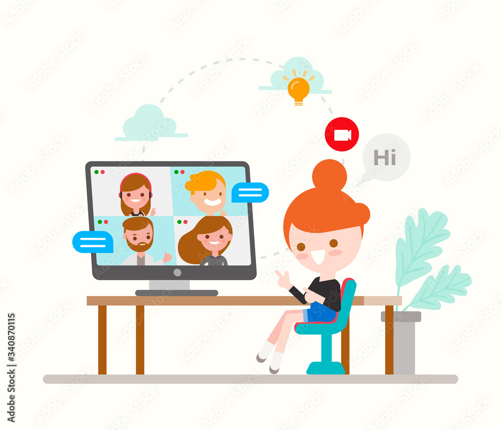 Online chat concept vector illustration. Cartoon flat tiny young woman  characters chatting, happy virtual girl friends reading, writing messages,  social media friendship at distance isolated on white Stock Vector Image &  Art 