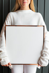 Golden frame mockup