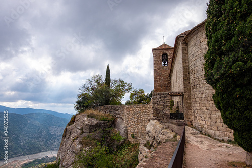 Panoramic view of Siurana village in Catalonia  Spain