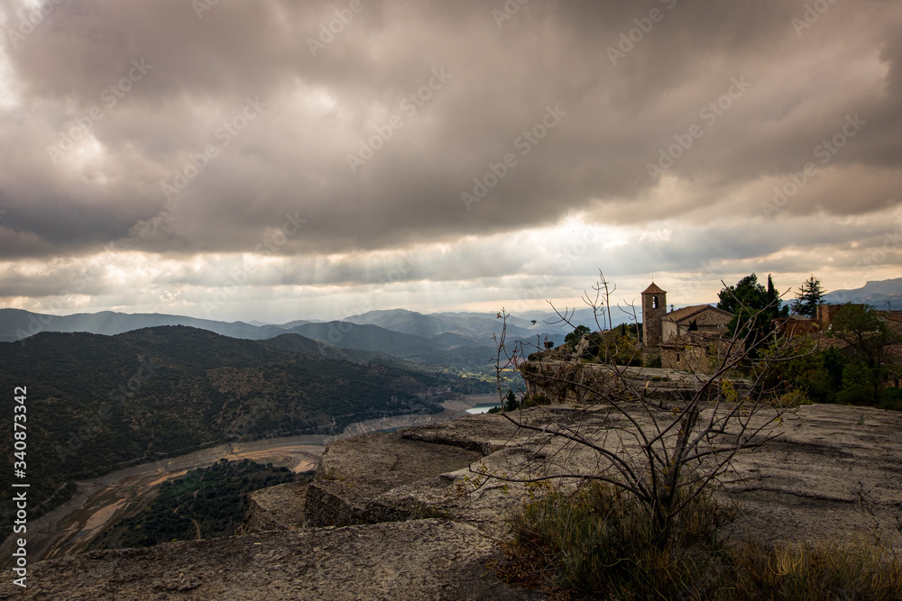 Panoramic view of Siurana village in Catalonia, Spain Panoramic view of Siurana village in Catalonia, Spain