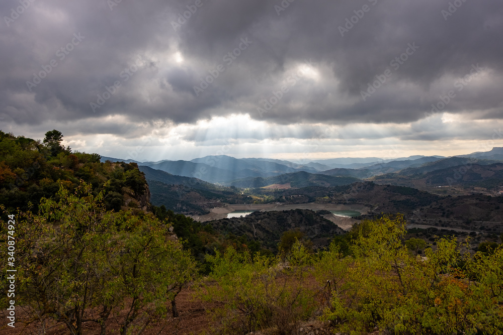 Panoramic view of Siurana village in Catalonia, Spain Panoramic view of Siurana village in Catalonia, Spain