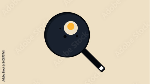 fried egg vector illustration photo