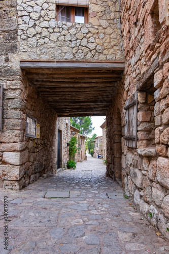 Panoramic view of Siurana village in Catalonia  Spain