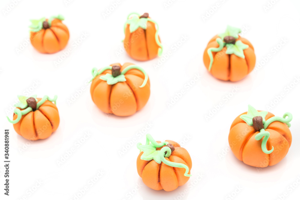 Pumpkin fondant isolated Pumpkin fondant isolated