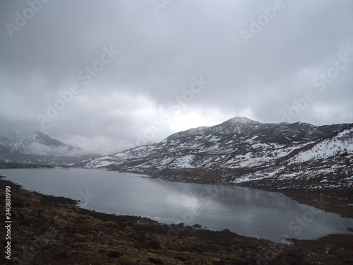 clouds over the mountains